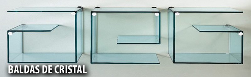 Balda de cristal para vitrina: para A x P 1000 x 400 mm